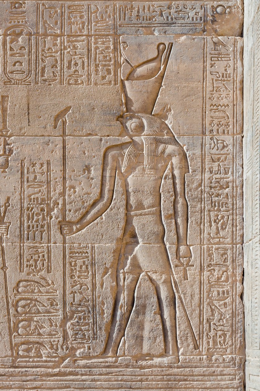 Reliefs at Philae Temple, Aswan, Egypt by Egyptian 30th Dynasty