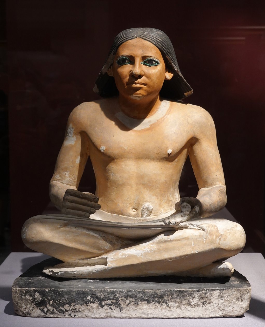 Crouching Scribe, 5th Dynasty by Egyptian 5th Dynasty