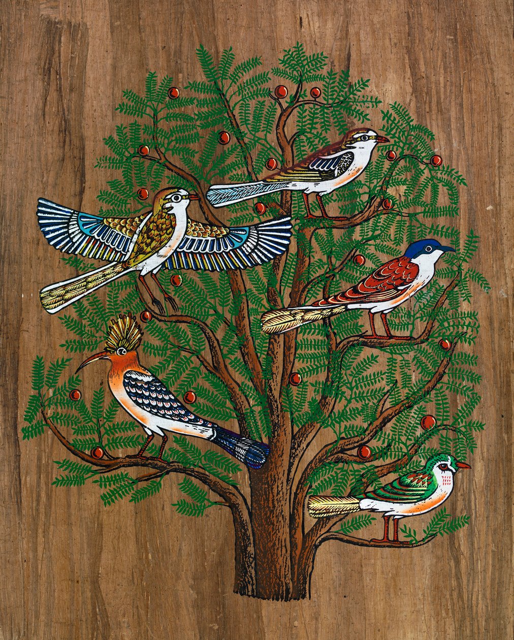 Egyptian Papyrus: Birds on a Tree by Egyptian Egyptian