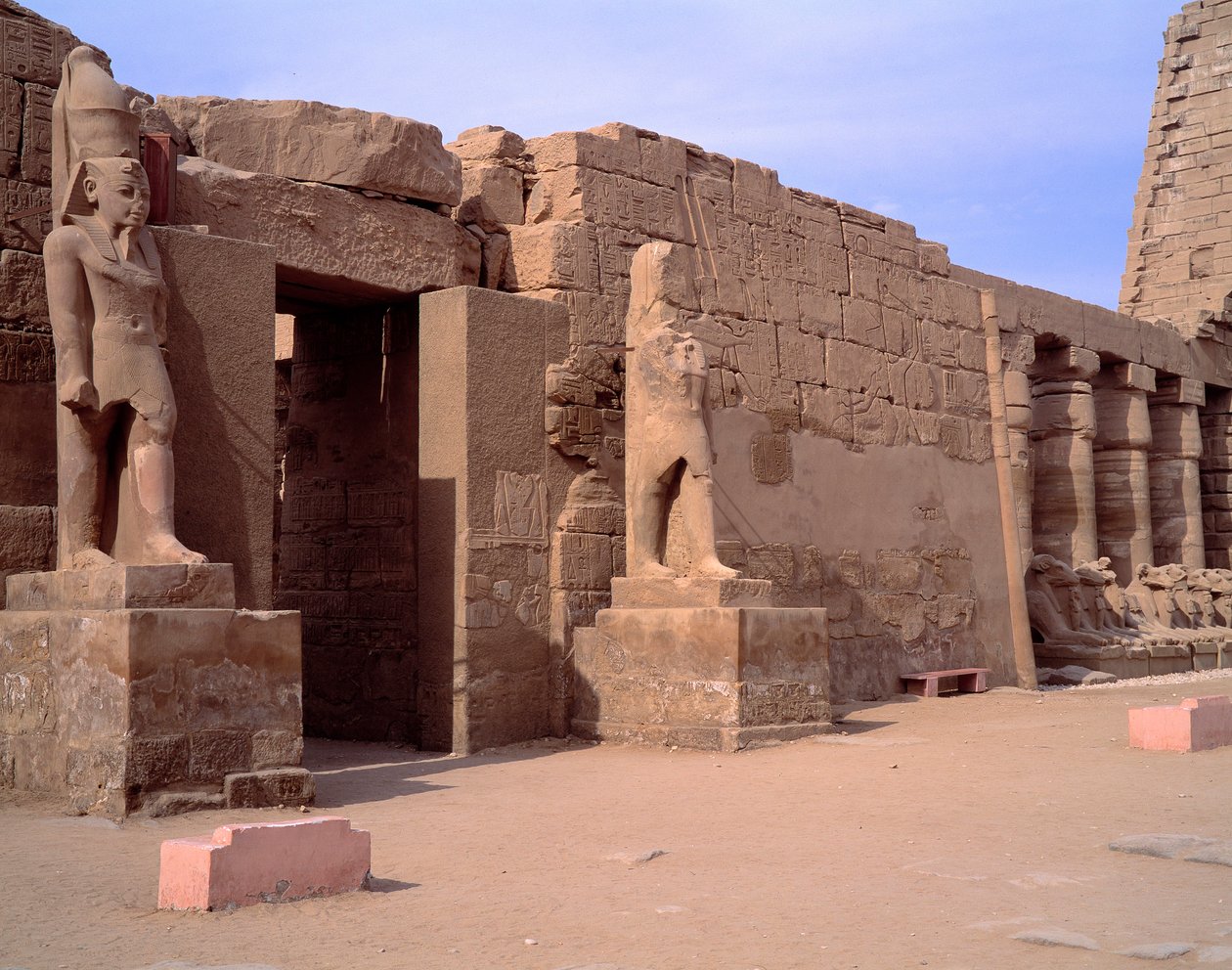 View of the Temple of Karnak, Egypt by Egyptian Egyptian