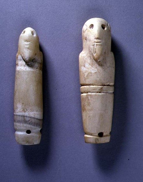 Tags with bearded male heads by Egyptian Egyptian
