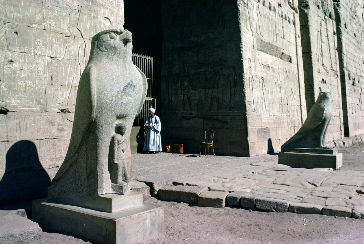 Entrance to the Temple of Horus by Egyptian Ptolemaic Period