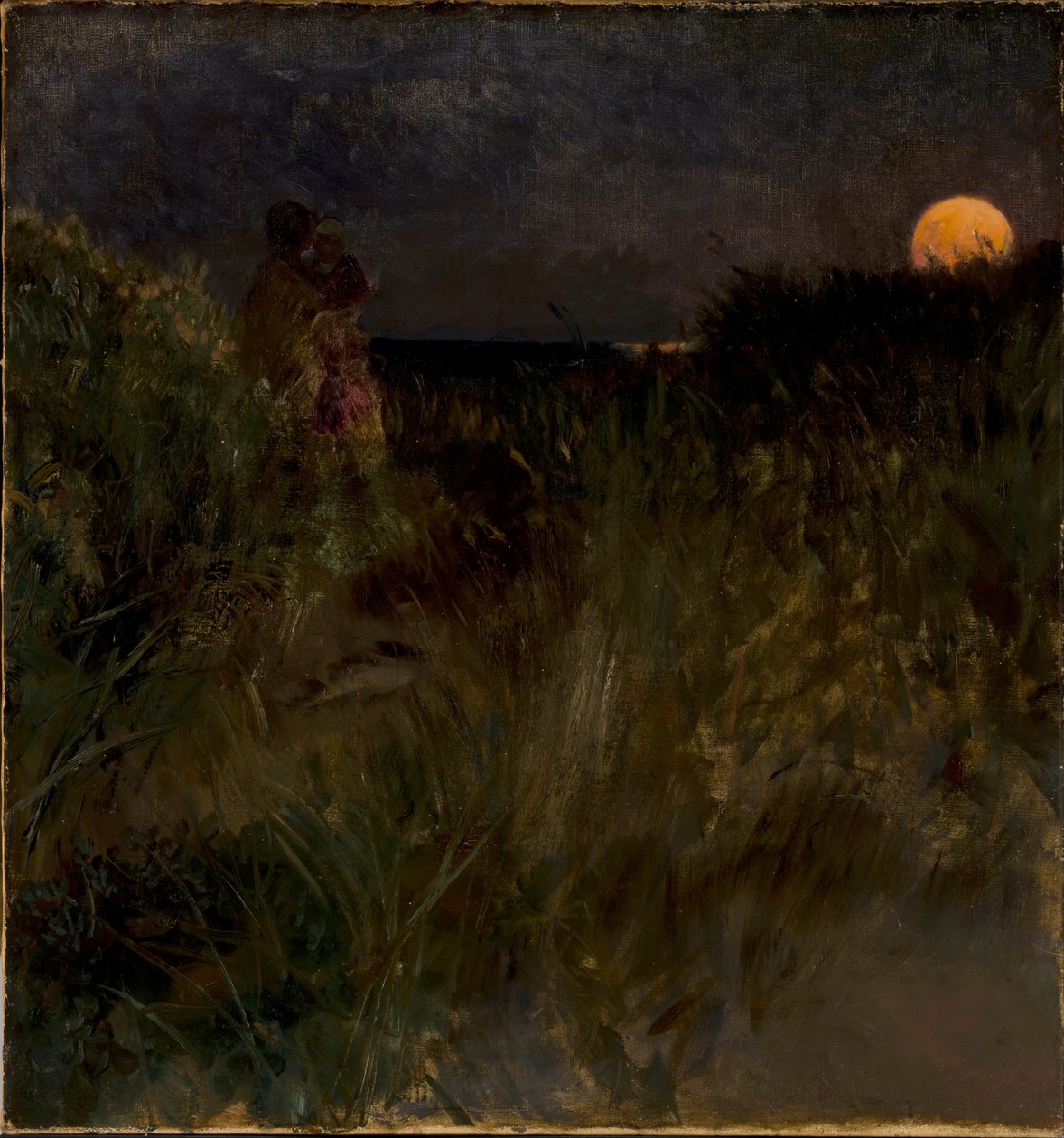 Moonrise over the Dunes by Hjalmer Eilif Emanuel Peterssen