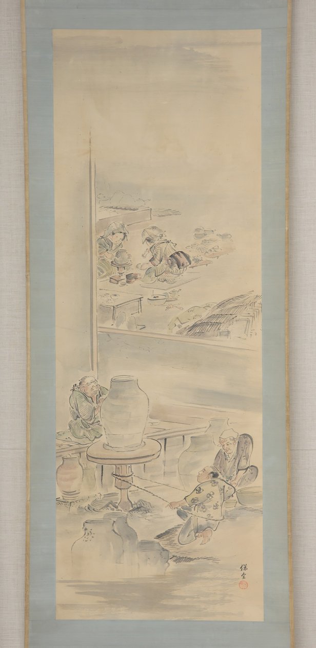 Making Ceramics, first half of the 19th century by Eiraku Hozen