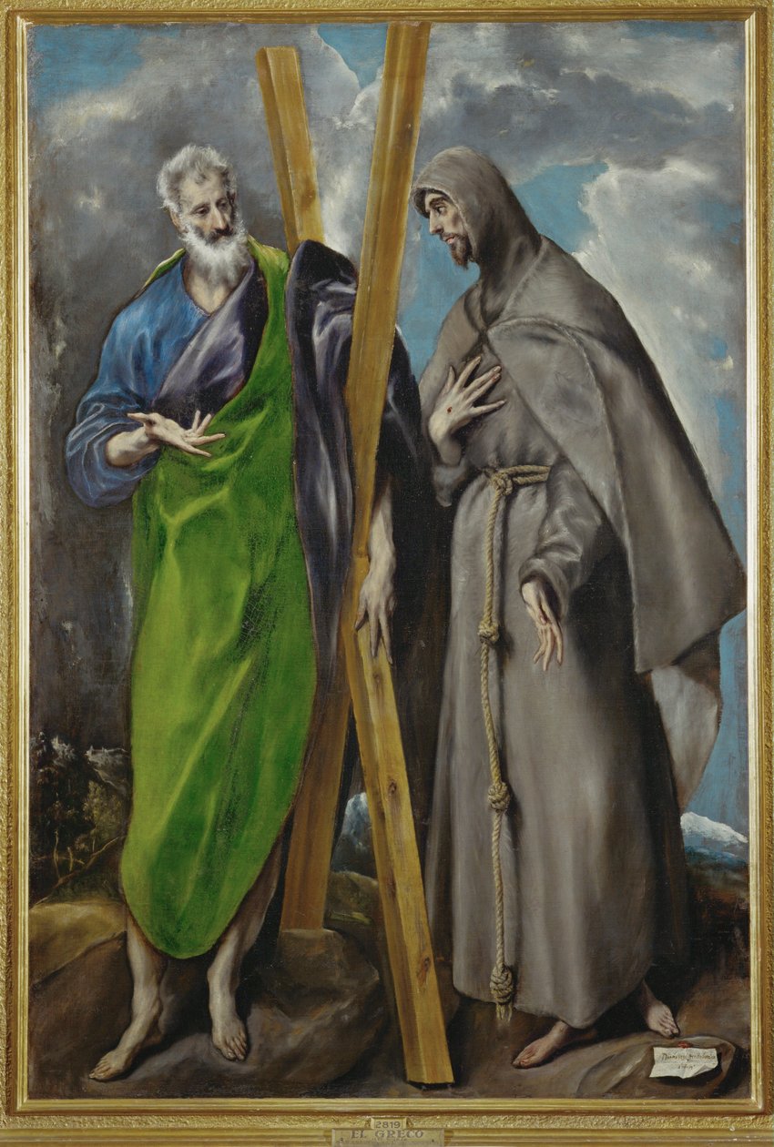 St. Andrew and St. Francis by El (1541-1614) Greco