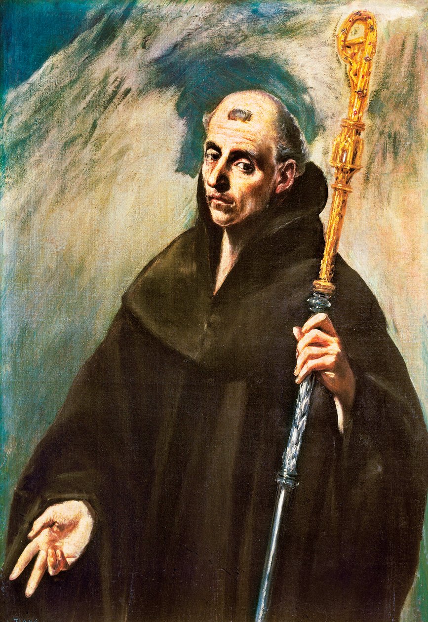 Portrait of Saint Benedict of Nursia by El Greco