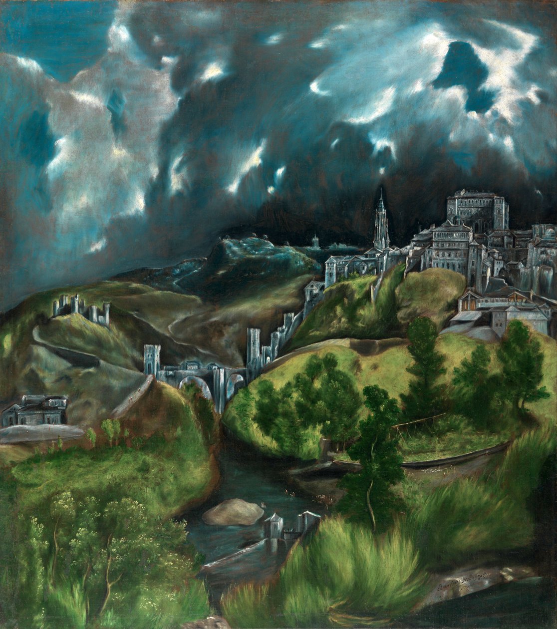 View of Toledo by El Greco: Highest-quality art reproduction