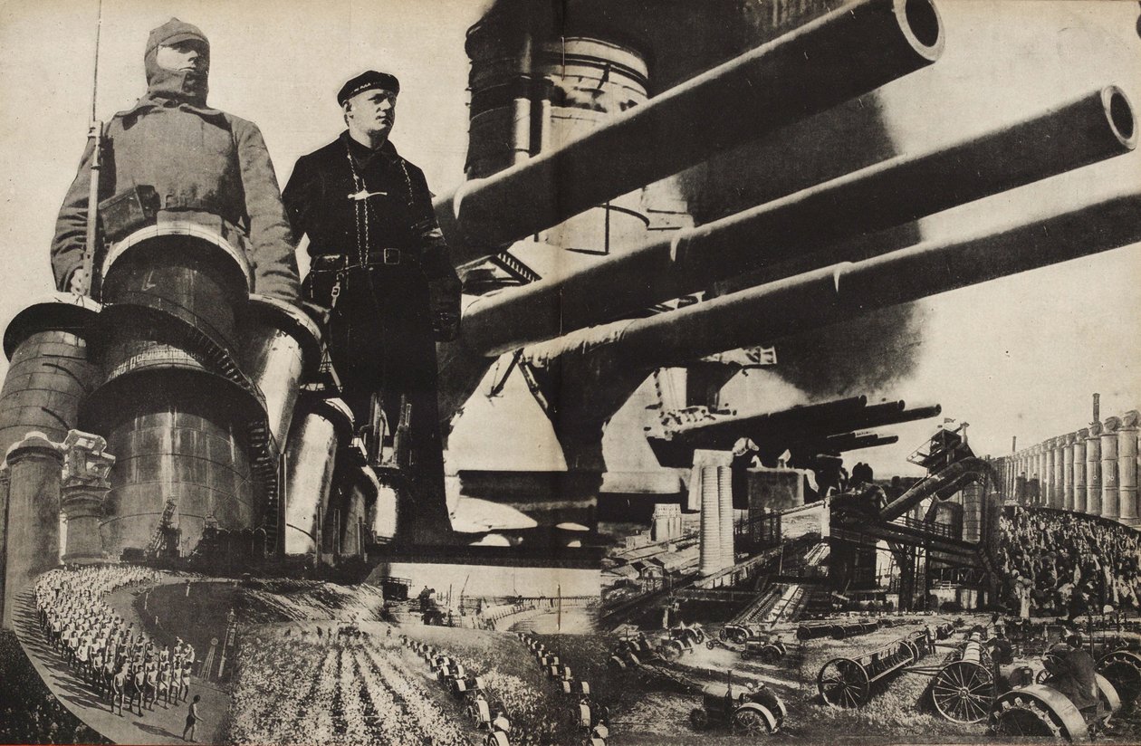 The Red Army. Illustration from USSR Builds Socialism, 1933 by Eliezer Markowich Lissitzky