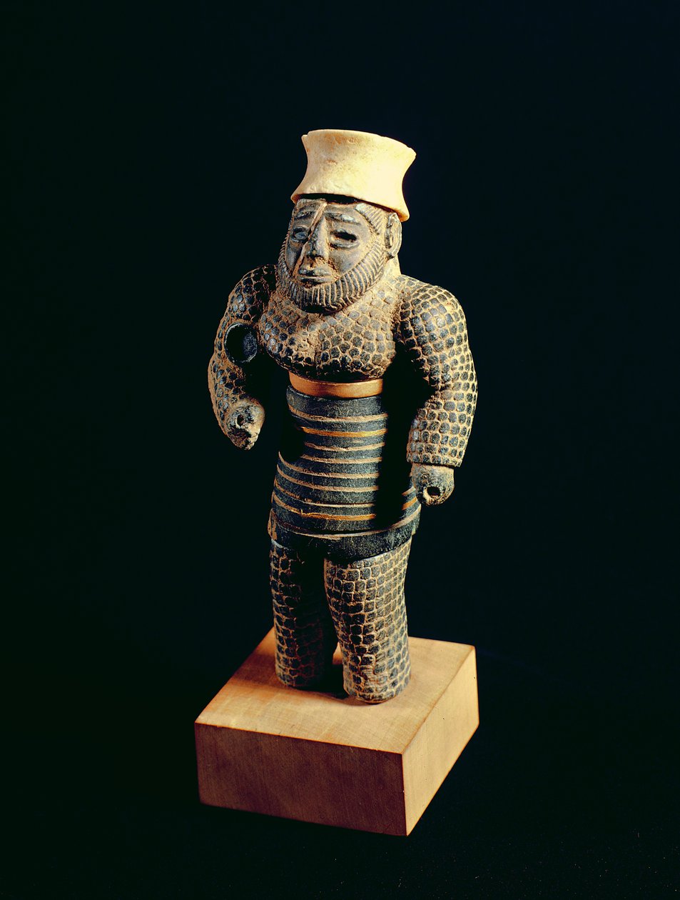 Statuette of a Bearded Man with Moustache by Elamite