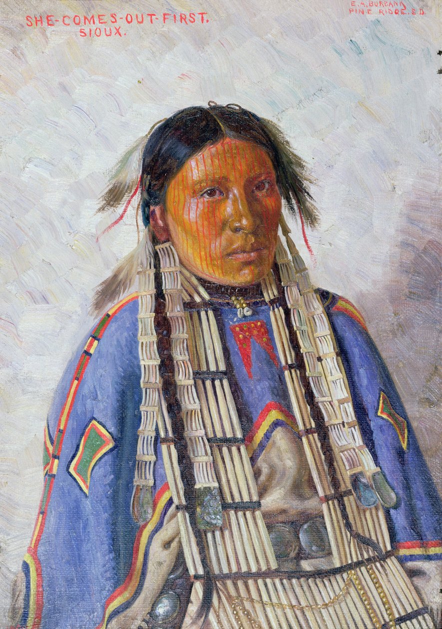 She Comes Out First by Elbridge Ayer Burbank