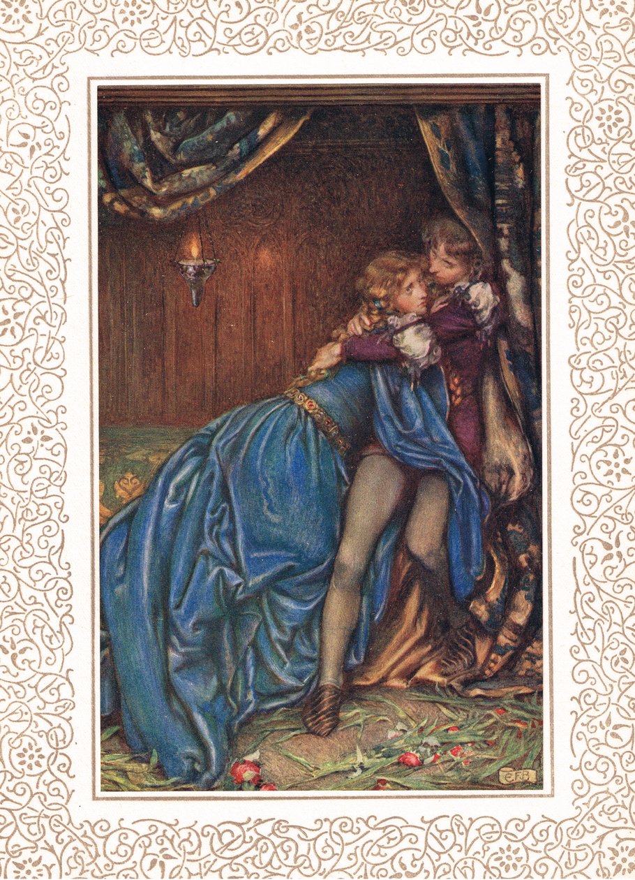 Lancelot and Guinevere Together, illustration from 