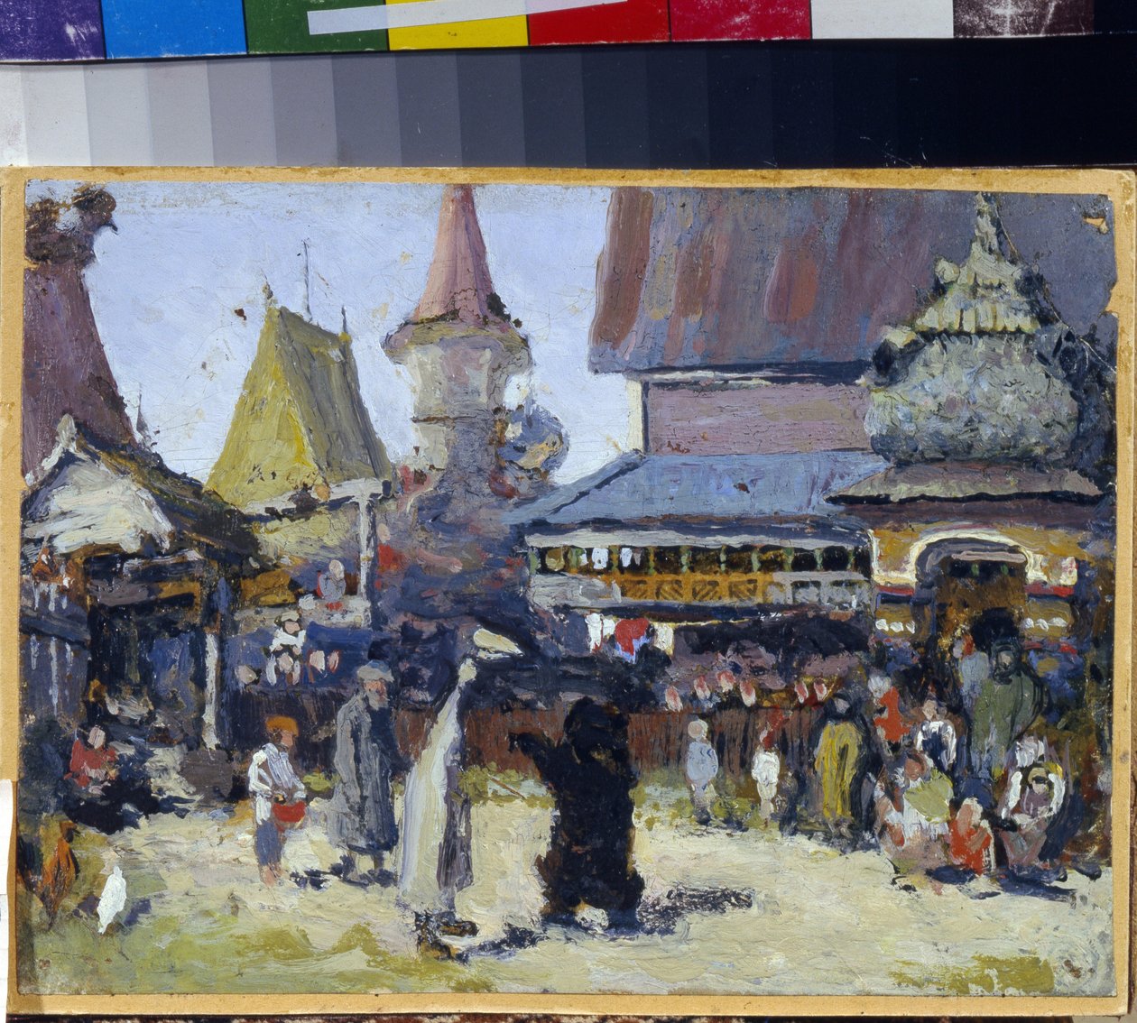 Prince Court. A bear showman in the Grand Duchy of Moscow, during the Time of Troubles (1598-1613). by Elena Polenova