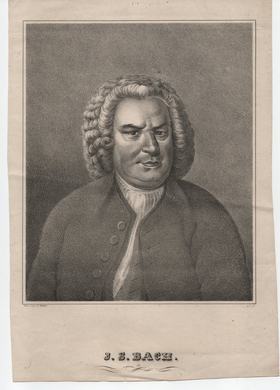 Johann Sebastian Bach (1685-1750) by Elias Gottleib (after) Haussmann