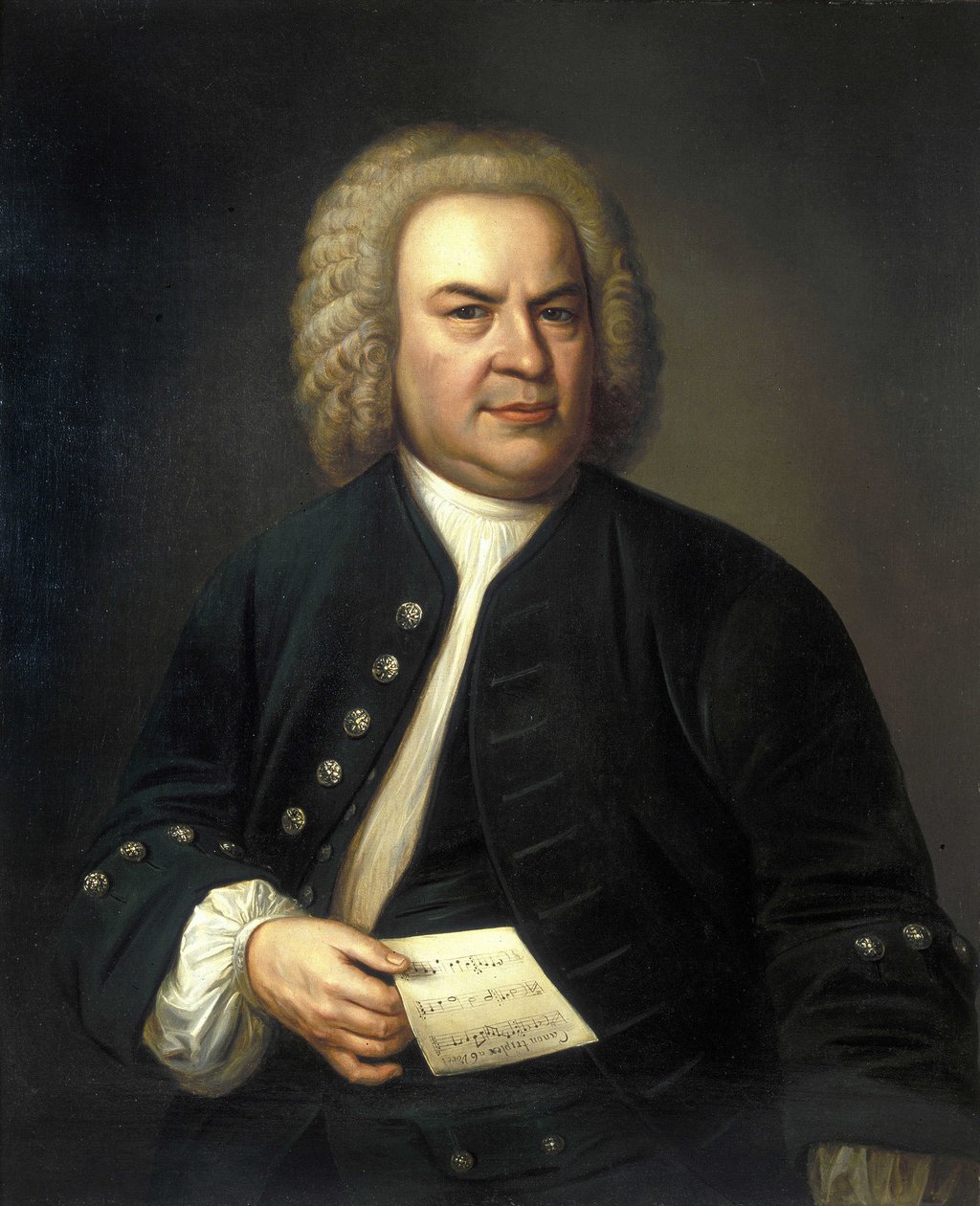 Portrait of Johann Sebastian Bach by Elias Gottleib (after) Haussmann