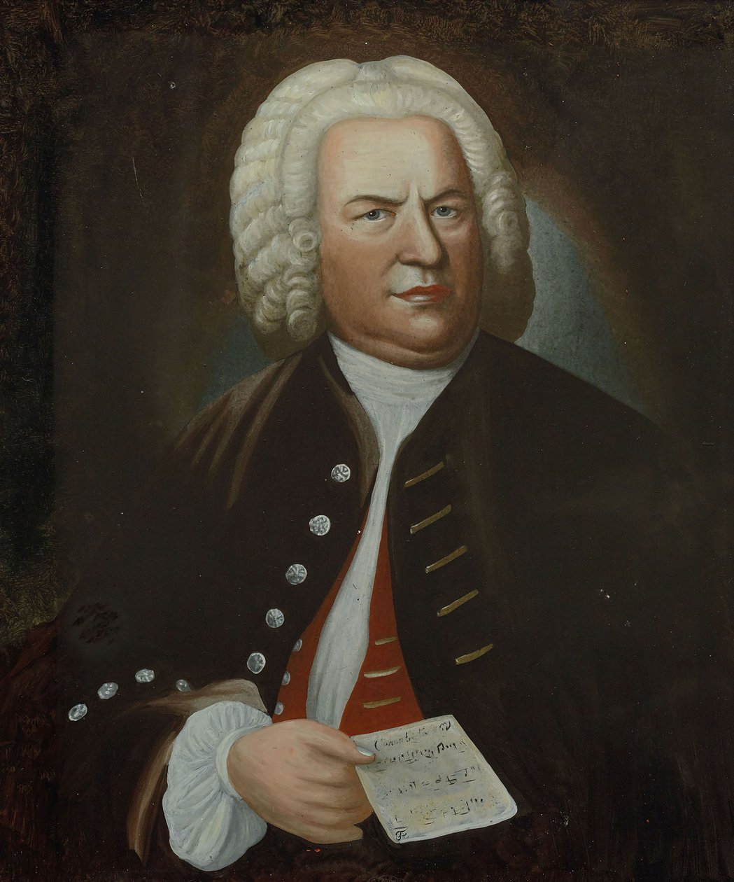 Portrait of Johann Sebastian Bach, Mid of the 18th Century by Elias Gottlob Haussmann