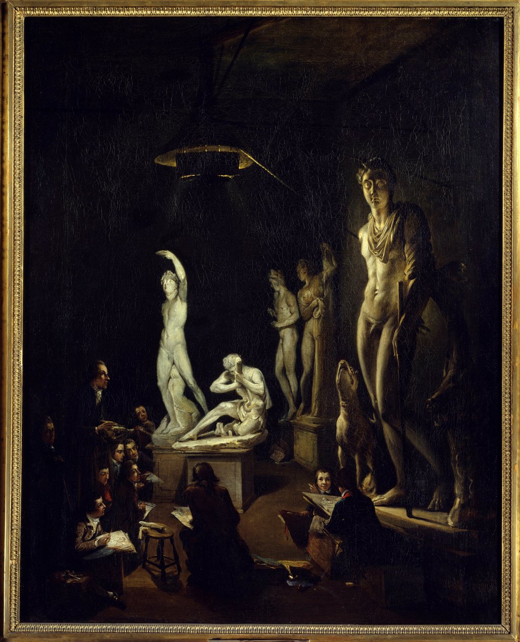 Casting Room of the Royal Academy of London in 1770 by Elias Martin