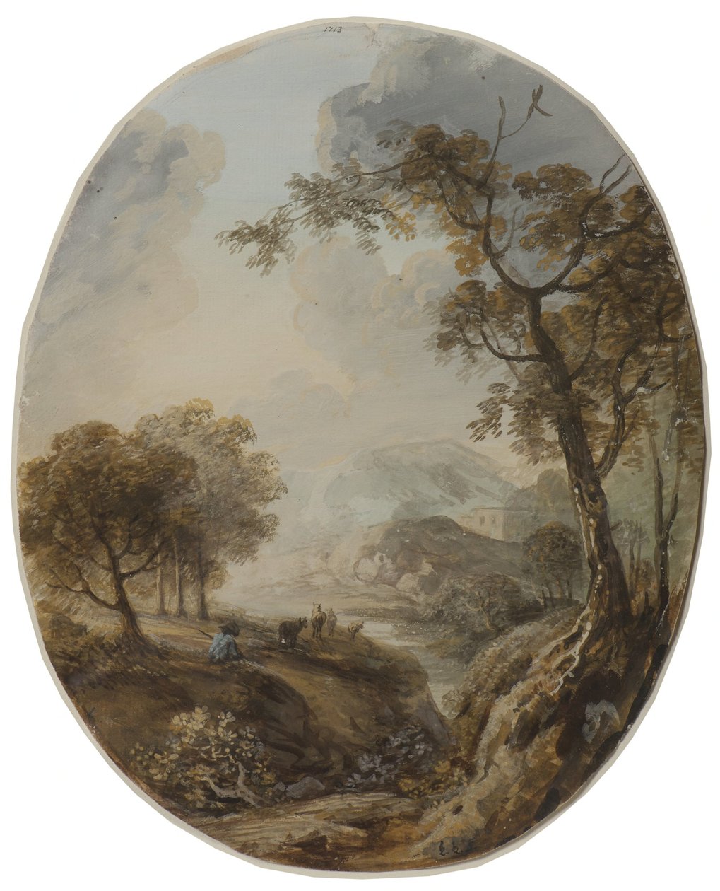 Landscape with Shepherd by Elias Martin
