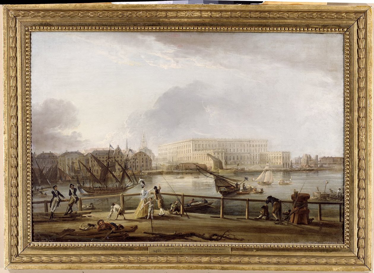 View of Stockholm Palace from the Skeppsholm Bridge by Elias Martin