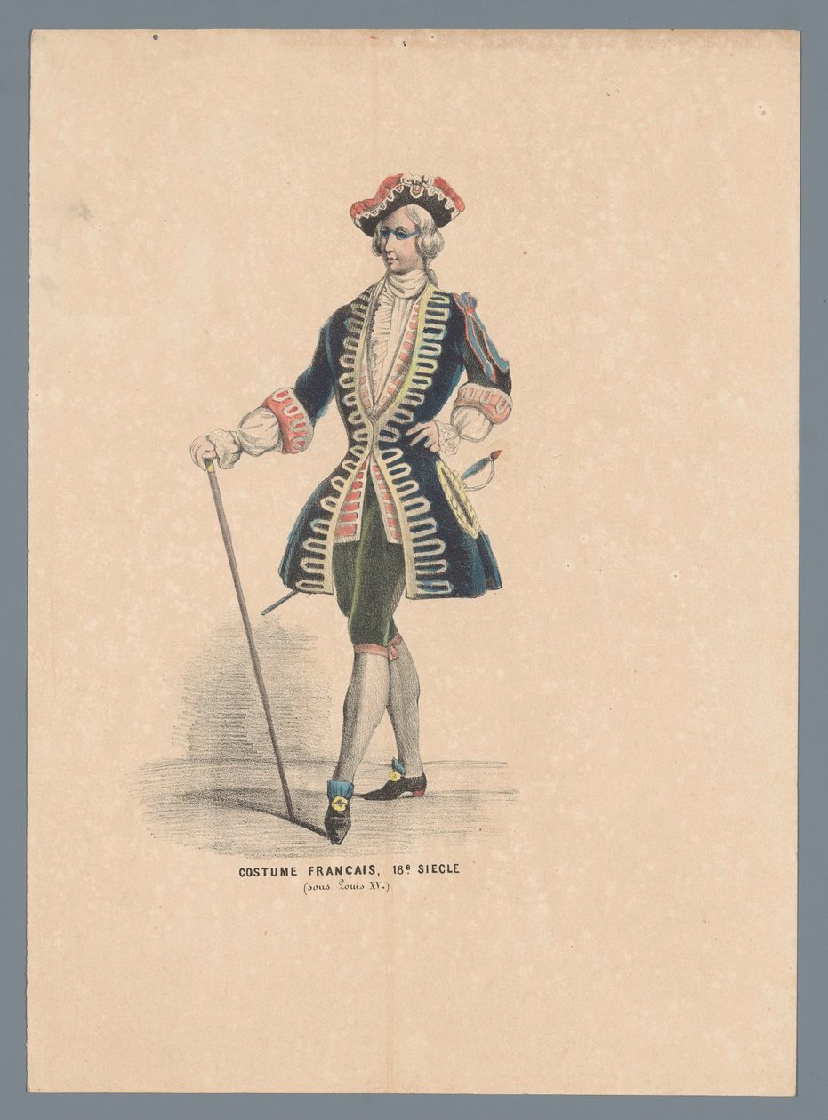 French Costume, 18th Century (under Louis XV) by Elias Spanier (attributed to)