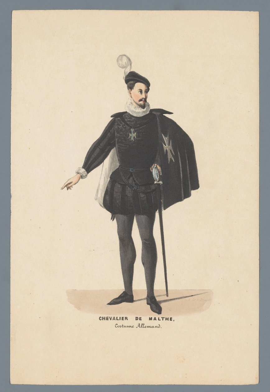 Chevalier De Malthe, German Costume by Elias Spanier