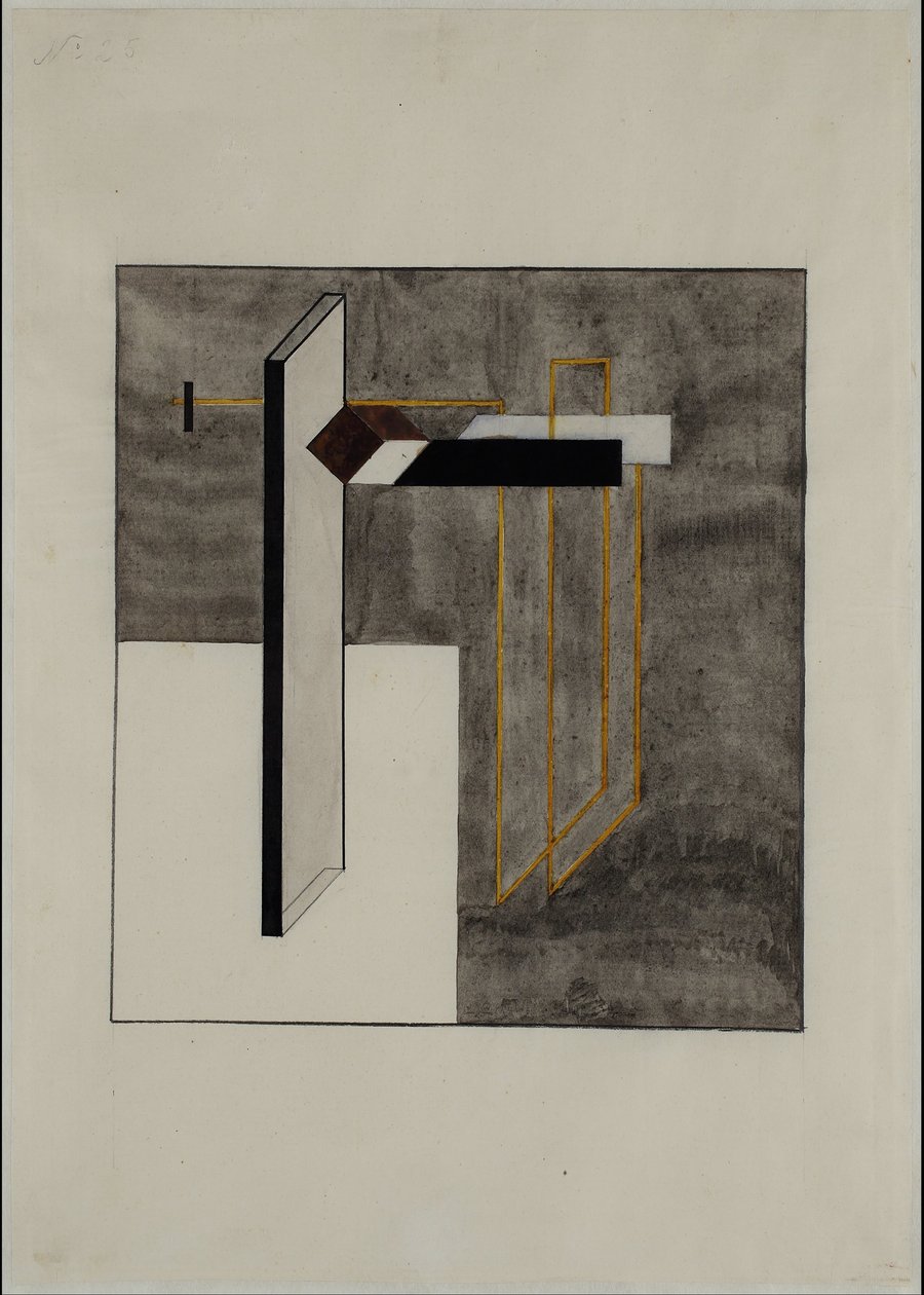 Proun 4B by Eliezer Markowich Lissitzky