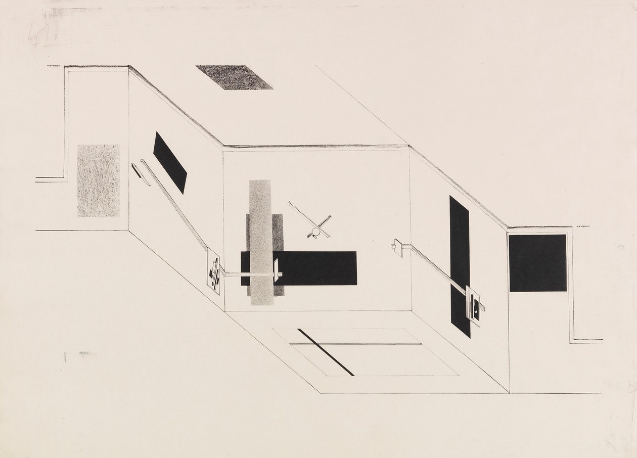 The Proun Room. Sheet 5 of the I Kestner Portfolio by Eliezer Markowich Lissitzky