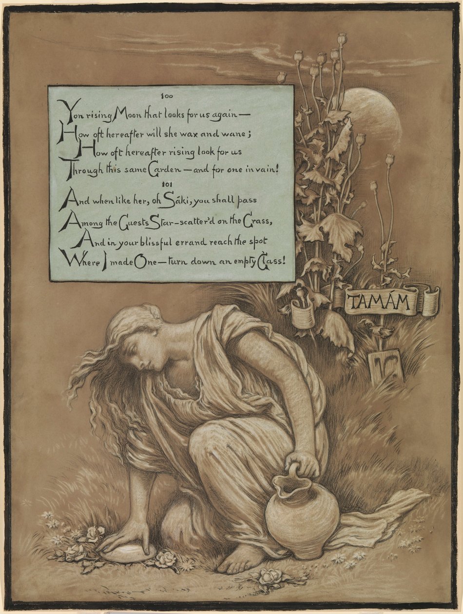 (Illustration for Rubáiyát of Omar Khayyám) In Memoriam by Elihu Vedder