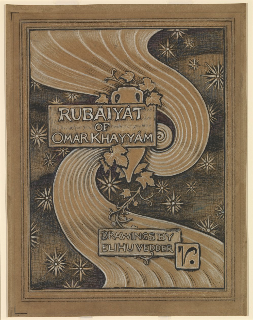 (Illustration for Rubáiyát of Omar Khayyám) Cover by Elihu Vedder