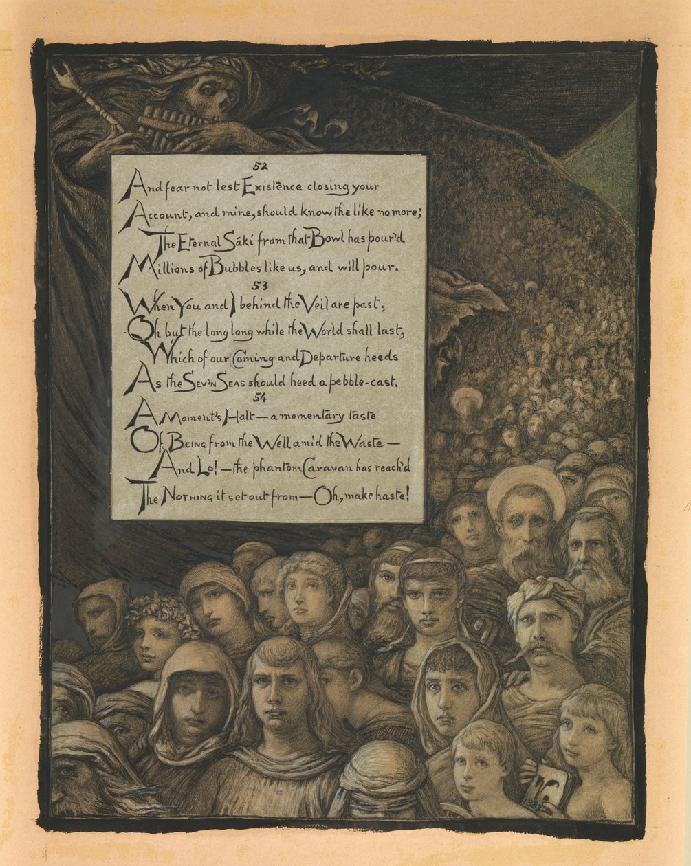 (Illustration for Rubáiyát of Omar Khayyám) Death