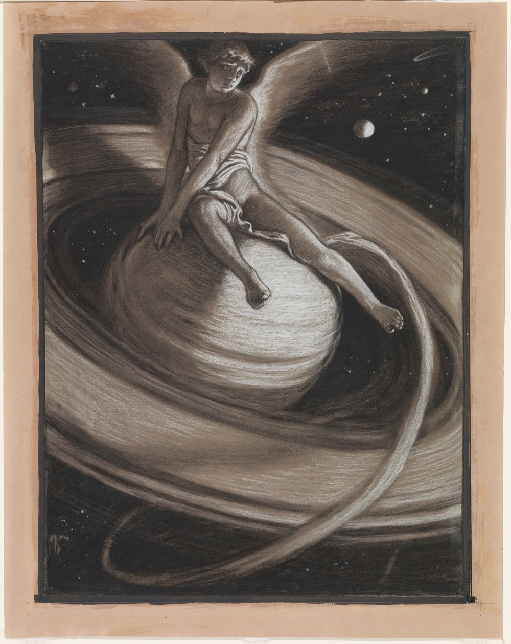 Illustration for Rubáiyát of Omar Khayyám: The Throne of Saturn by Elihu Vedder