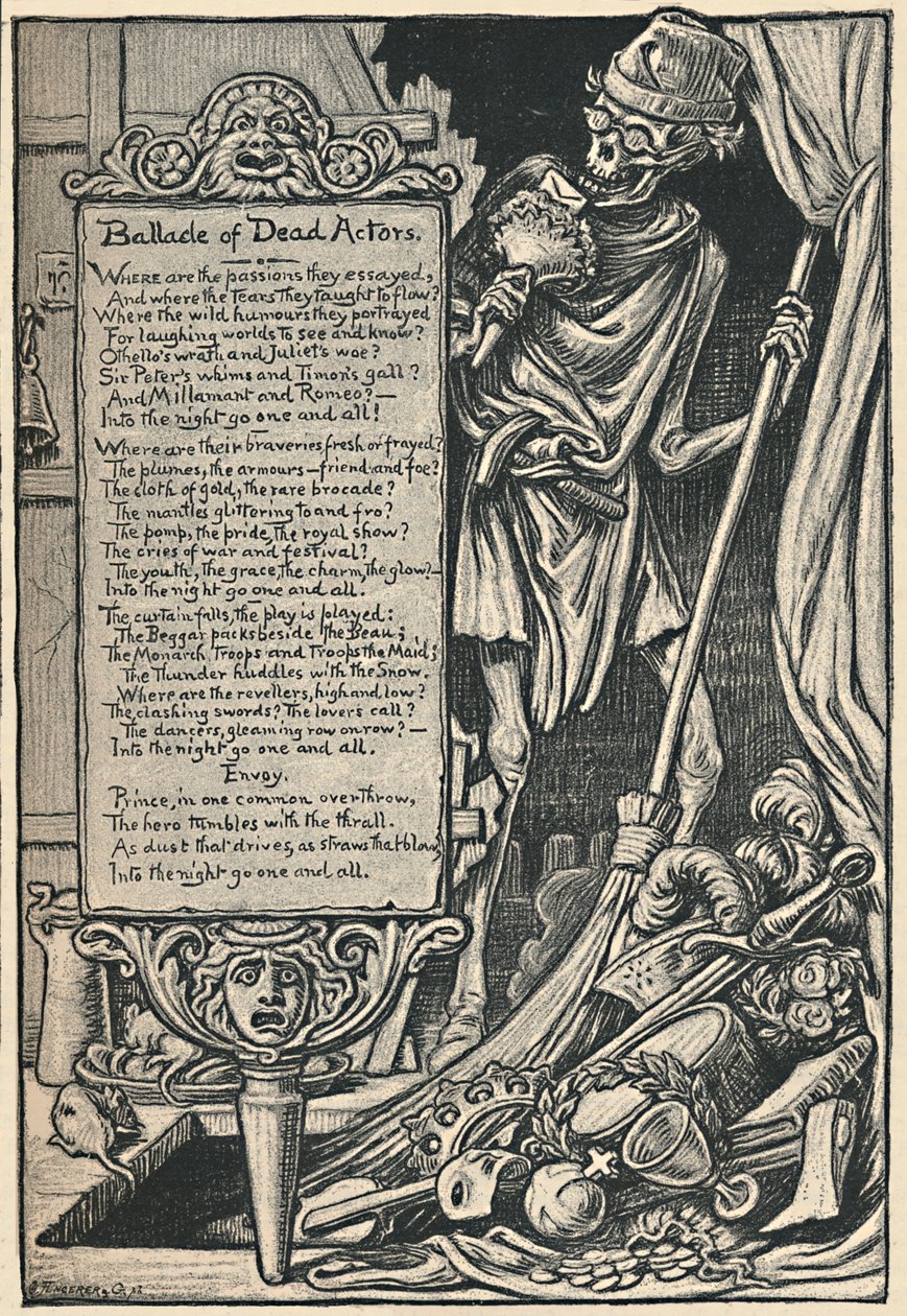 Ballade of Dead Actors by Elihu Vedder