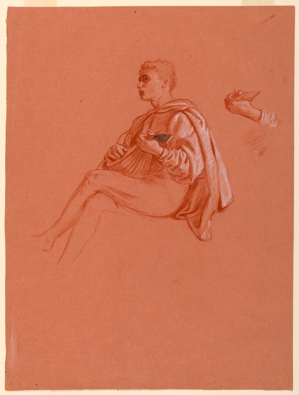 Boy Playing a Lute, 1871–72 by Elihu Vedder