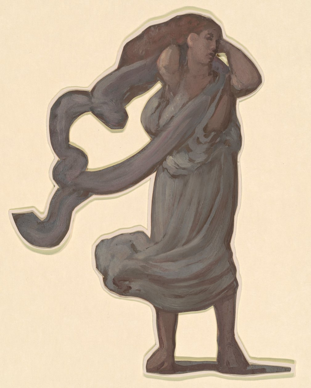 Study for Greek Girls Bathing, c. 1872 by Elihu Vedder