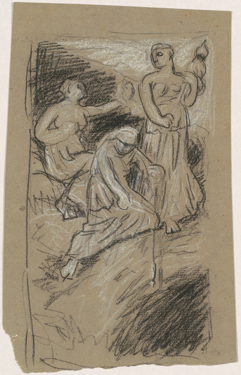 Study for "The Fates Gathering in the Stars" by Elihu Vedder