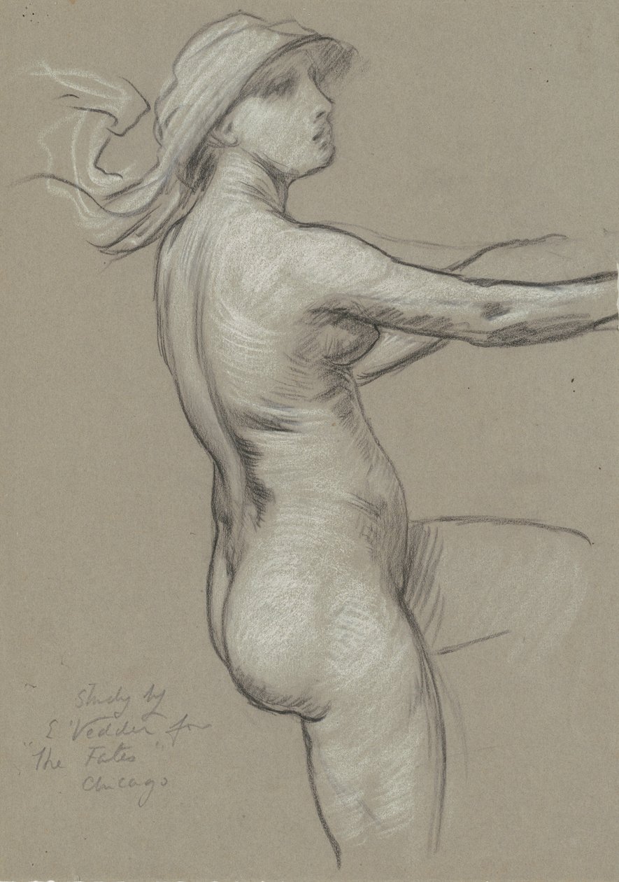 Study for The Fates Gathering in the Stars by Elihu Vedder