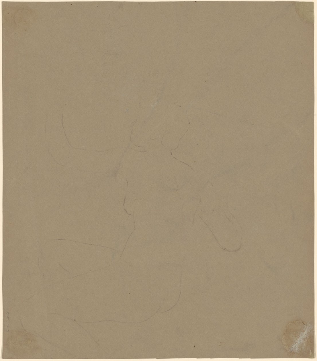 Study of a Female Nude by Elihu Vedder