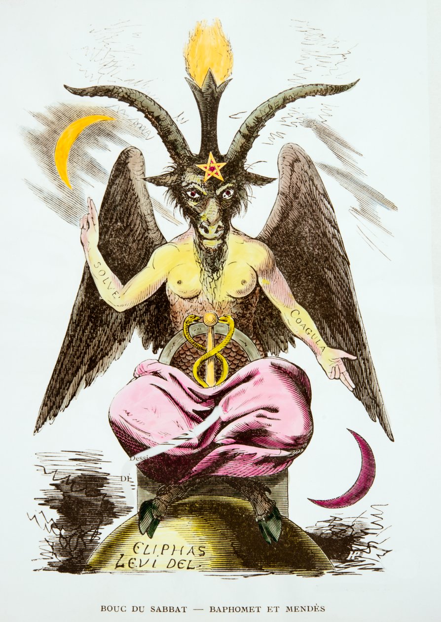 Baphomet and Mendes by Eliphas (1810-1875) Levi
