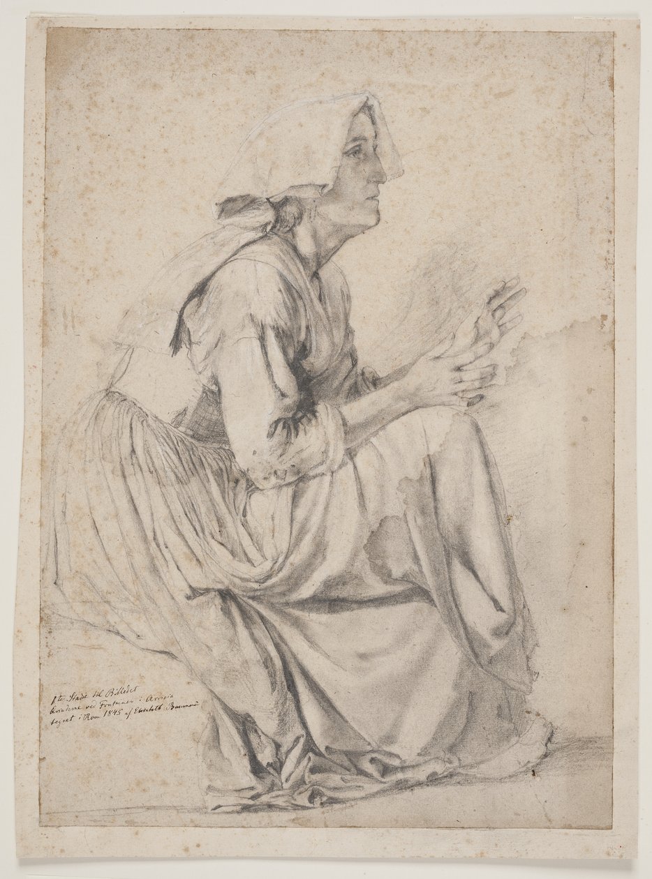 First Study for the Painting with the Women at the Fountain in A. by Elisabeth Jerichau Baumann