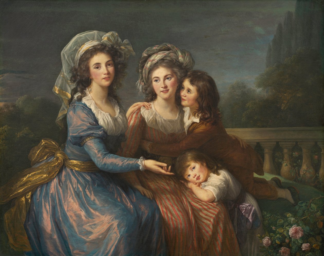 The Marquise de Pezay and the Marquise de Rougé with Her Sons Alexis and Adrien by Élisabeth Louise Vigée Le Brun