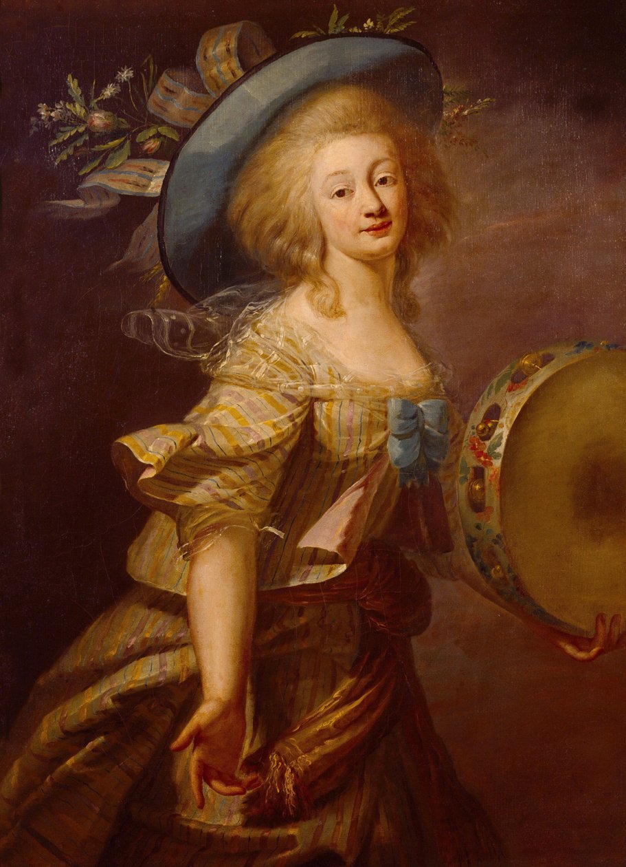 Portrait of Marie-Anne de Cupis, also known as La Camargo by Elisabeth Louise Vigee-Lebrun