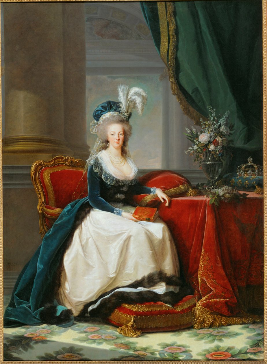 Queen Marie-Antoinette by Elisabeth Louise Vigee-Lebrun