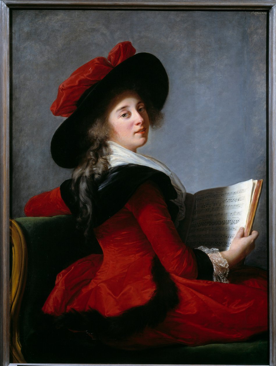 Portrait of the Baroness of Crussol by Elisabeth Louise Vigee Lebrun