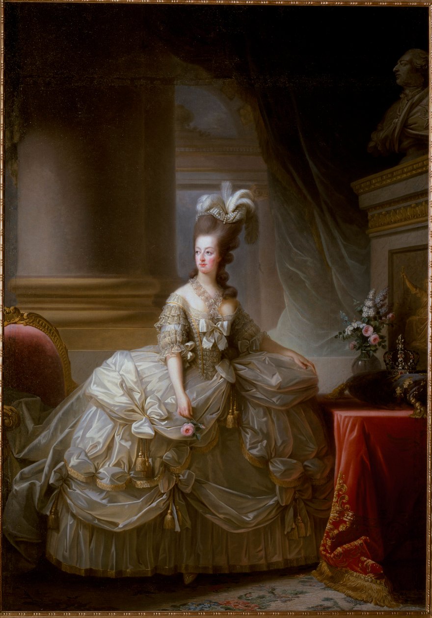 Portrait of the Queen of France Marie Antoinette by Elisabeth Louise Vigee Lebrun