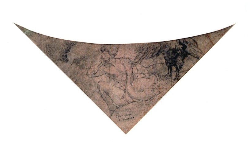 Allegory of the Lyrical - Study for the Ceiling Triangle of the Municipal Theater by Eliseu Visconti