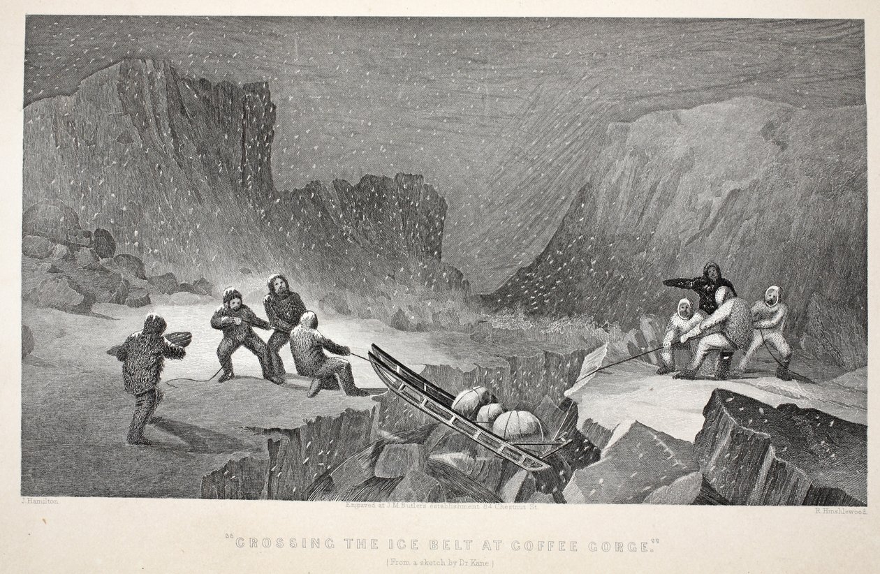 Crossing the Ice Belt at Coffee Gorge, Illustration from 