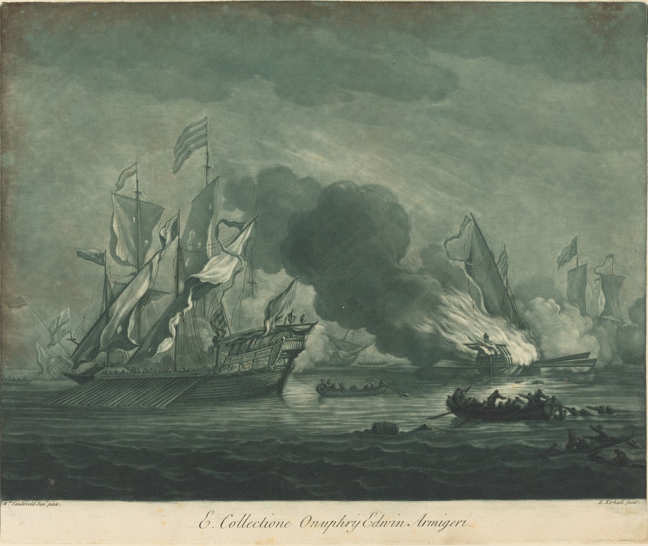 Shipping Scene from the Collection of Onuphrij Edwin by Elisha Kirkall