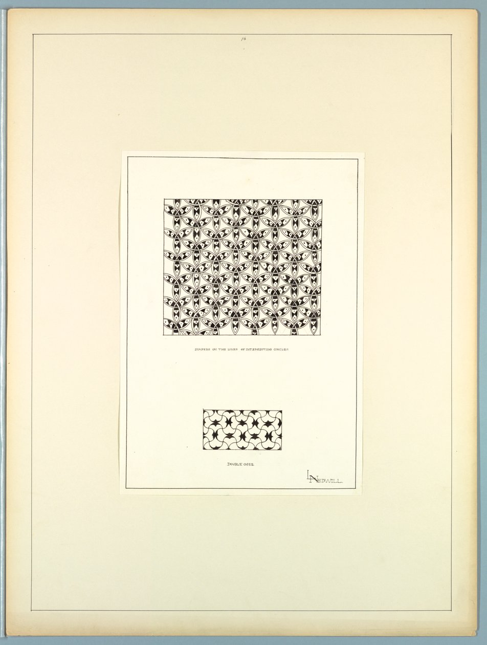 Portfolio, Historic Ornament, ca. 1900 by Elizabeth A. Nedwill