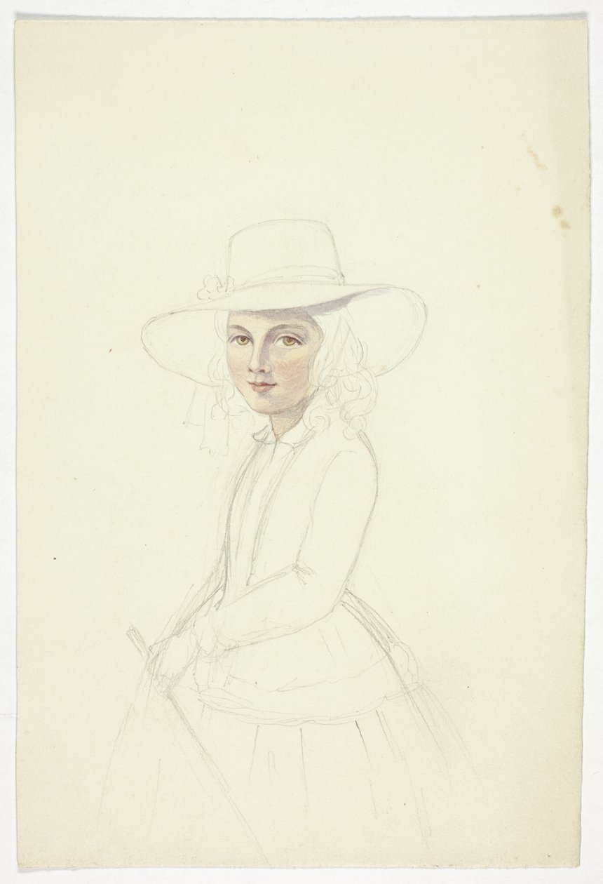 Portrait of Young Girl with Hat and Crop by Elizabeth Murray