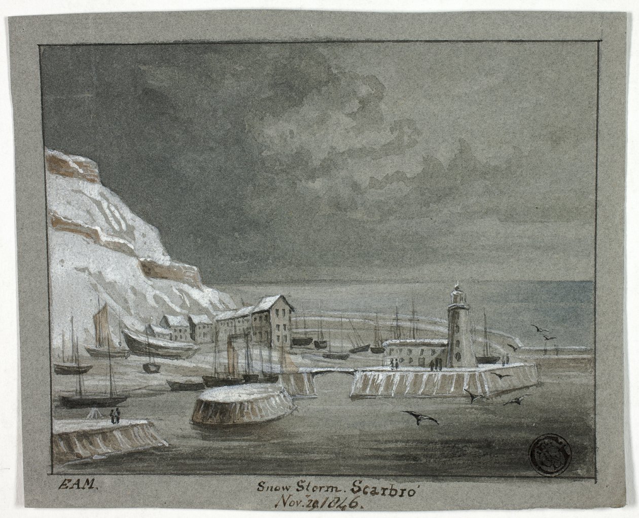 Snow Storm, Scarborough by Elizabeth Murray