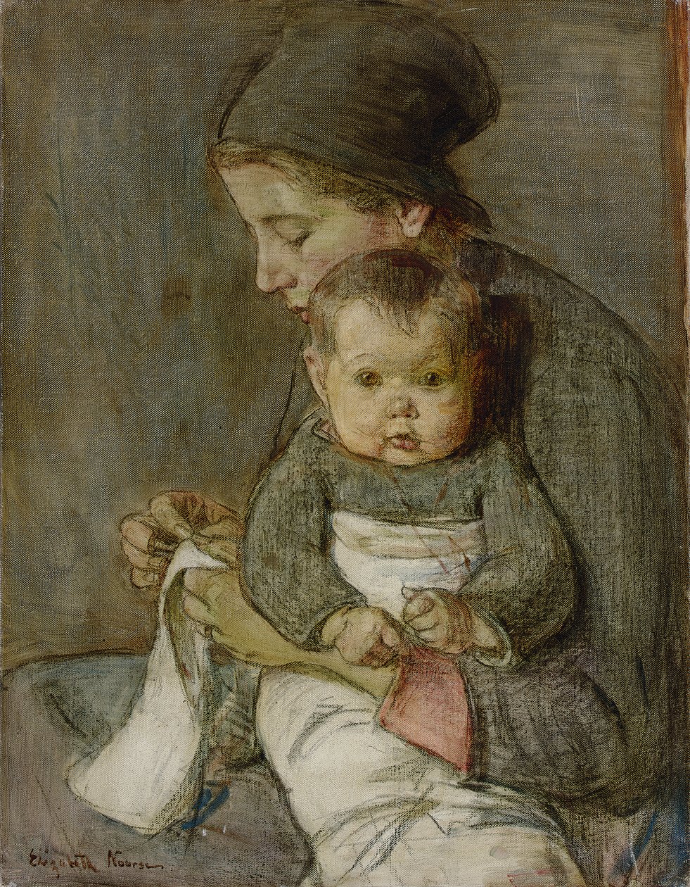 Mother and Baby by Elizabeth Nourse: Buy fine art prints